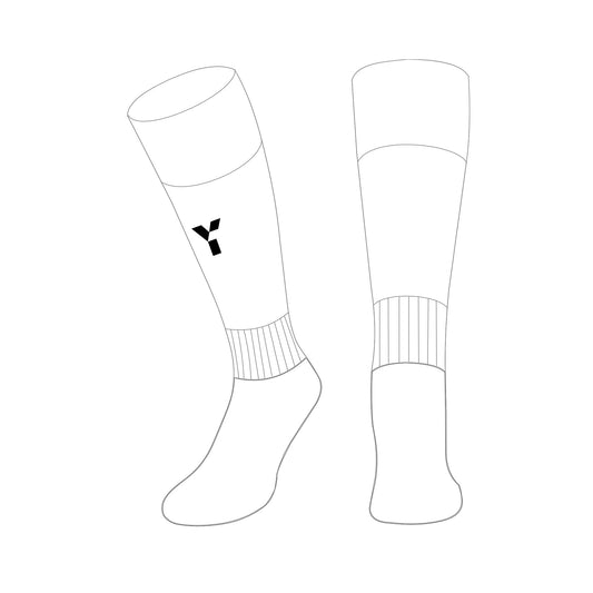 Stone HC - Playing Socks (White)