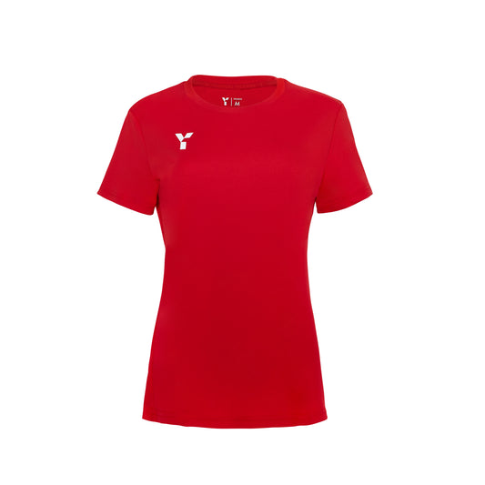 Short Sleeve Training Top Womens Red