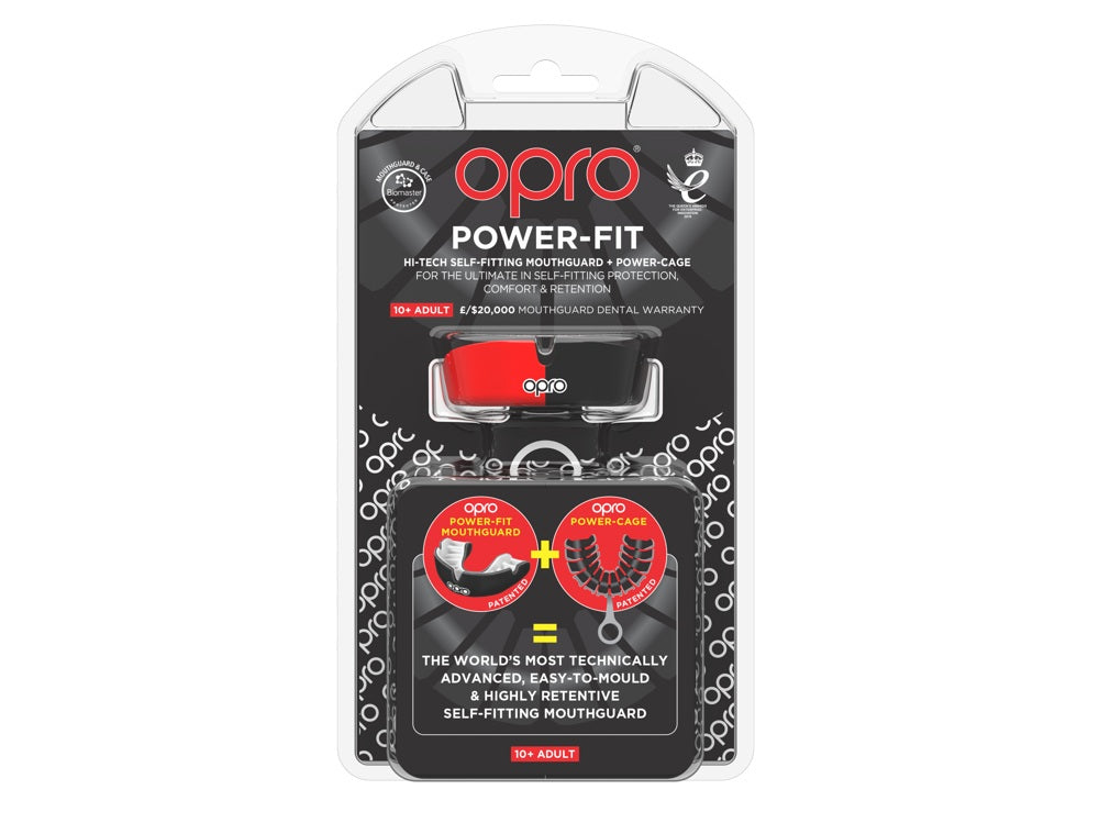 OPRO Power-Fit Club Adult - Red/Black