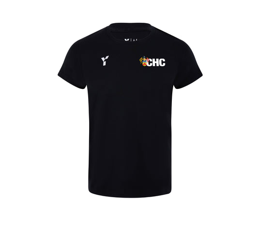 Cheltenham HC - Junior Short Sleeve Training Top Unisex Black